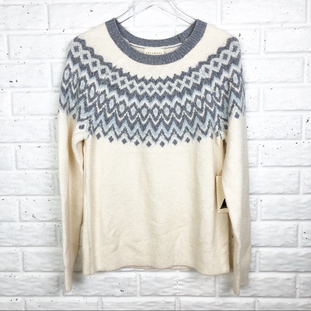 DREAMERS. fair isle soft sweater | crewneck